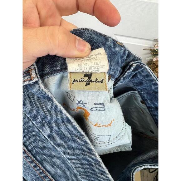 7 For All Mankind The A Pocket Blue Denim Bootcut 5 Pocket Design Size 29 - Picture 13 of 16